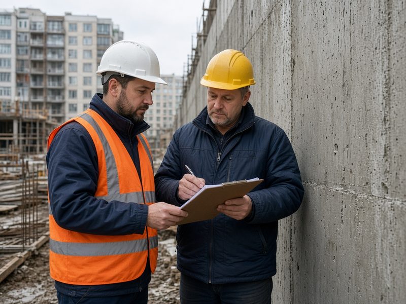 Технический заказчик принимает работы у прораба генподрядчика