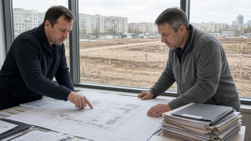 План участка и папки исходных данных перед стартом изысканий